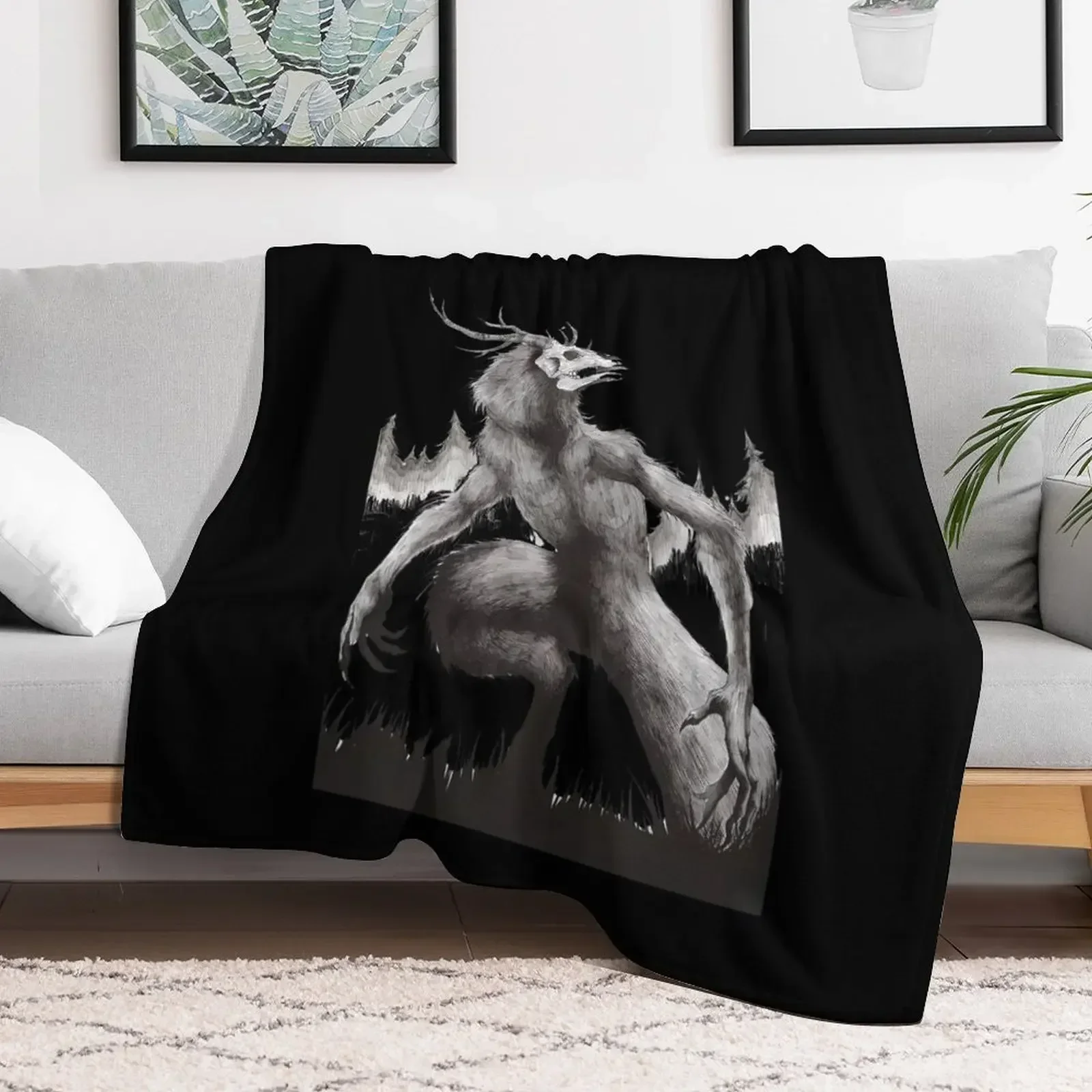 Wendigo Throw Blanket for sofa Luxury Designer Blankets