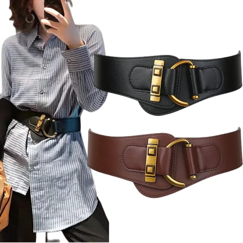 Fashion Women's Elastic Belt High Quality Women's Elastic Belt Plus Size Coat Dress Simple Belt Clothing Accessories