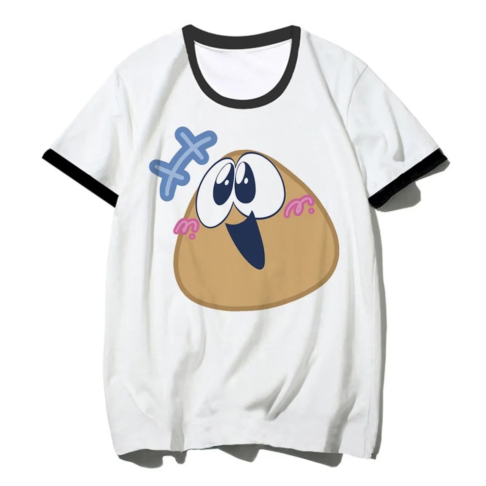 Pou T-Shirts Frauen Manga T-Shirts Mädchen Harajuku Kleidung