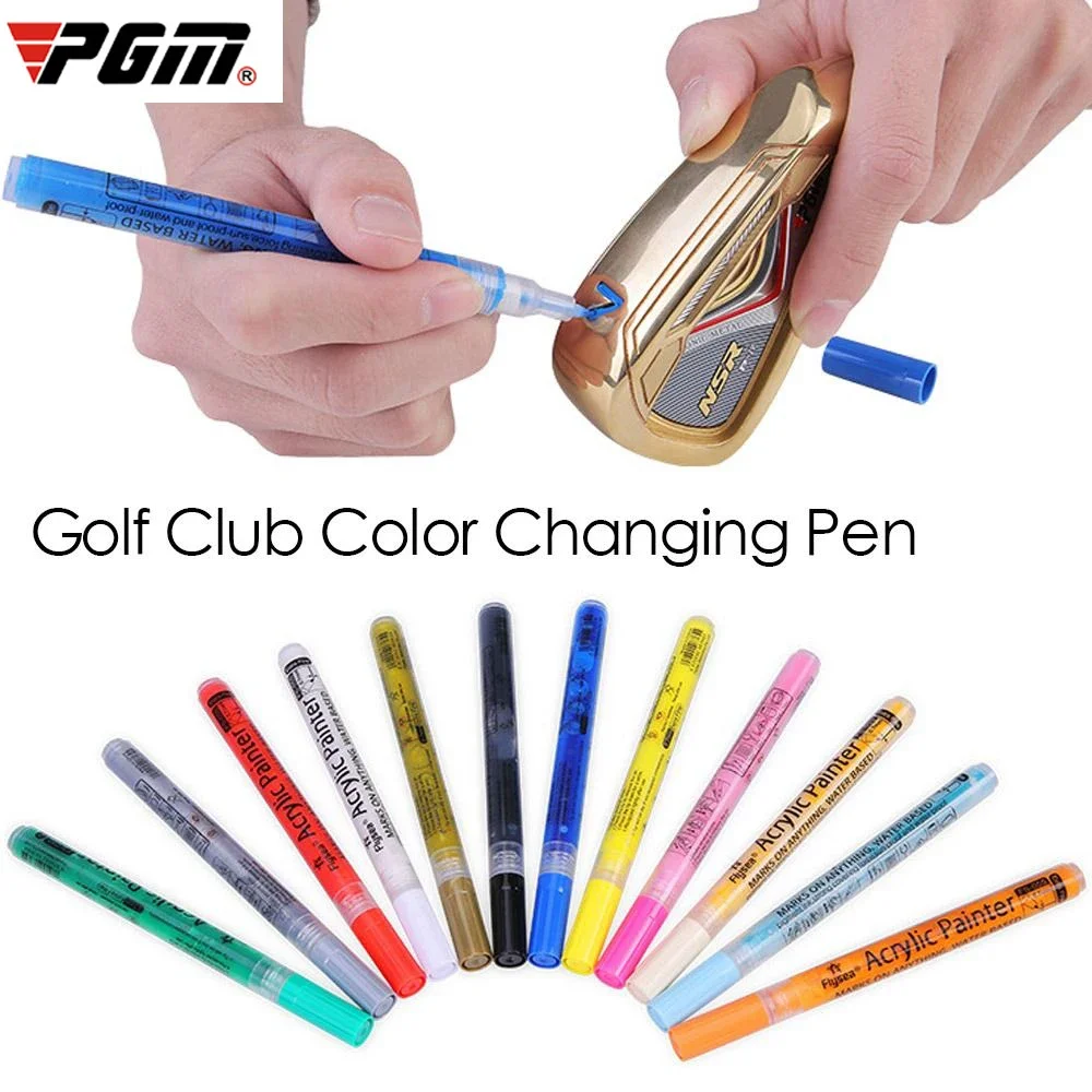 PGM Golf Club Color Changing Pen Acrylic Ink Pen With Strong Sunscreen Waterproof Covering Power Golf Accesoires Acrylic Painter