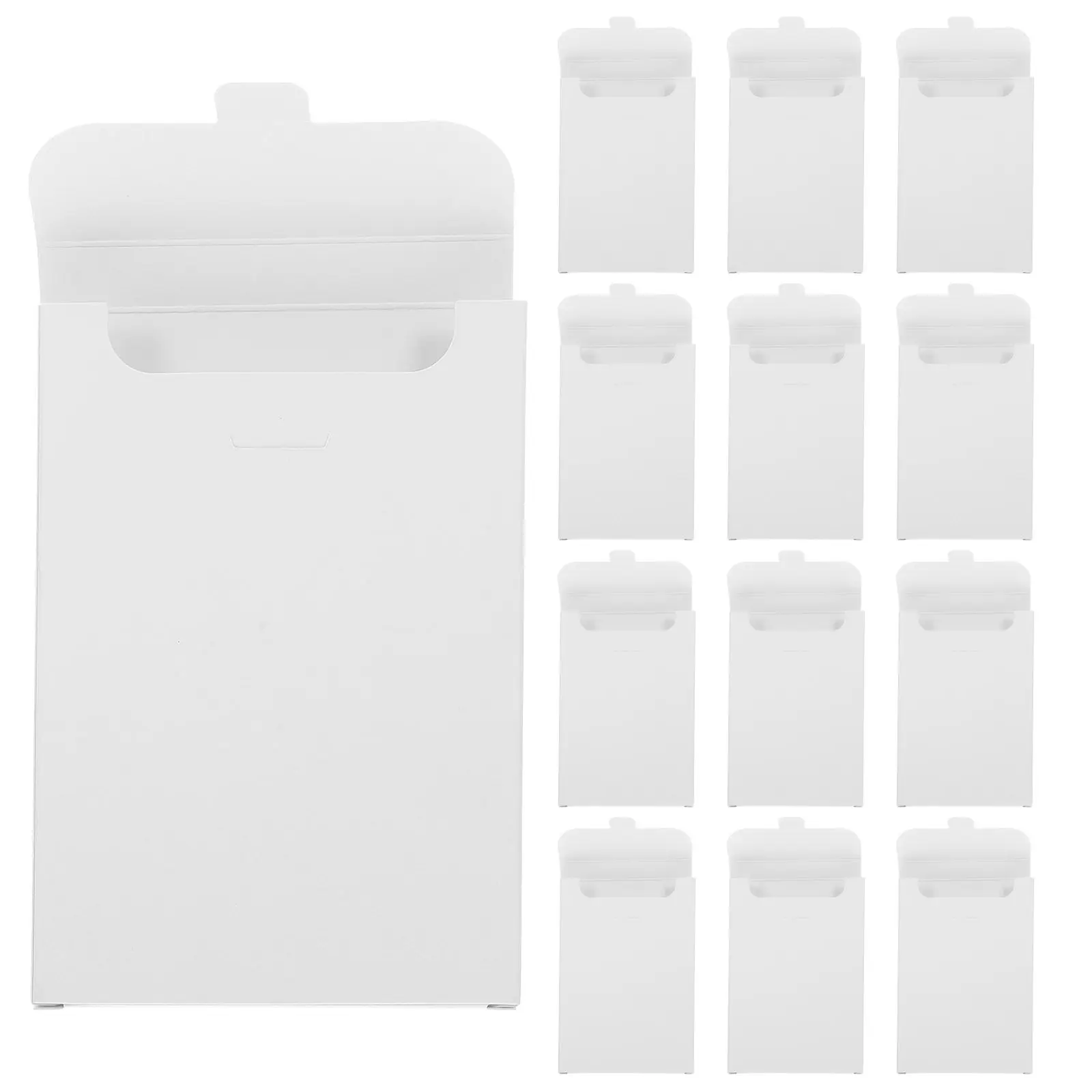 50Pcs Premium Kraft Postcard Box Blank Card Organizer for Greeting Cards Business Cards Mailing Envelopes Document Storage Paper