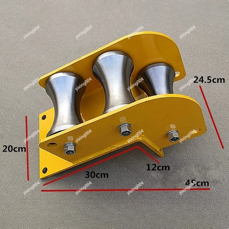 Alloy Steel Cable Reel Pulley, Heavy Duty Lifting Rigging Hardware Tool with Pipe Port