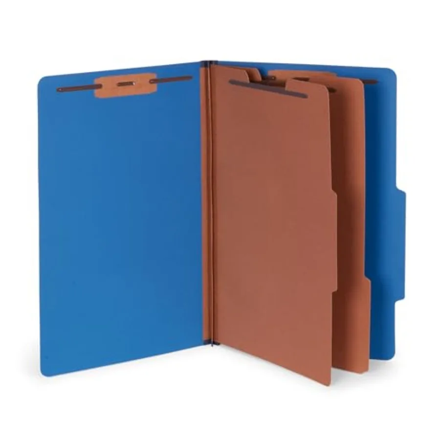 

Summit Classification Folders Legal Size 2 Dividers 10 Pack