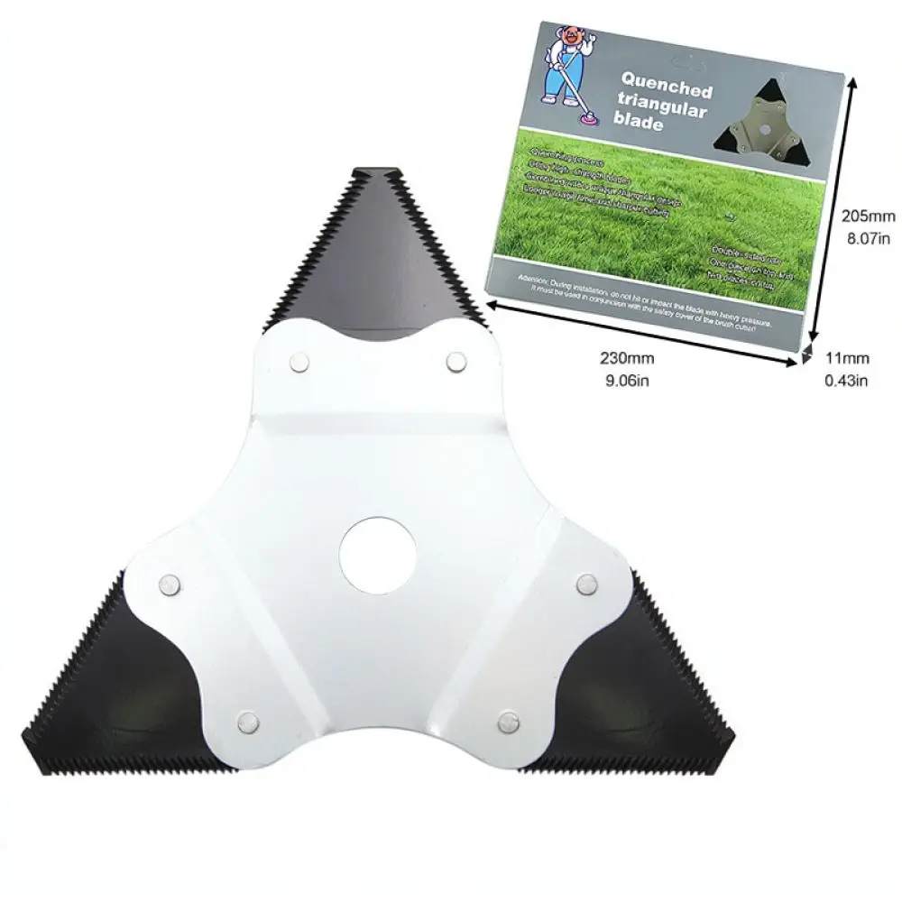 For Sharp Grass Trimmer Head For Mr Drill Mower Parts Manganese Steel Triangular Sawtooth Cutting Tool Garden Equipment