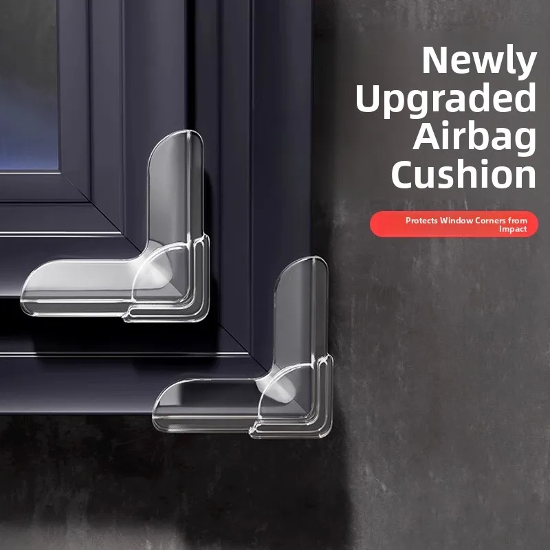 

Aluminum Window Corner Airbag Protection Cover Glass Collision Prevention Sharp Angle Softening for Baby Safety