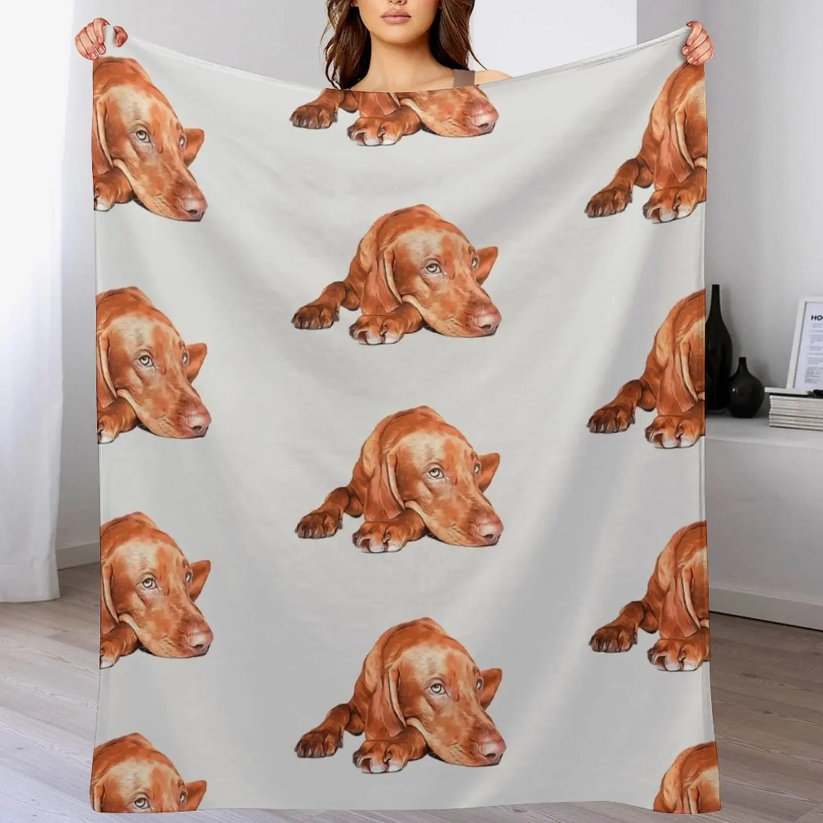 

Hungarian Vizsla Throw Blanket Warm Cozy Throw Blanket for Living Room Couch