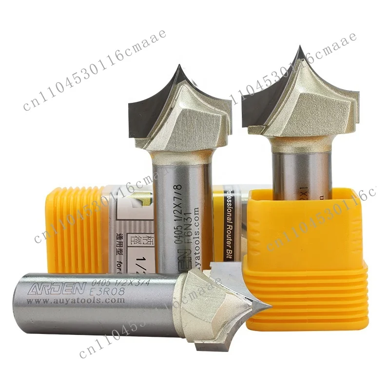 Suitable for 1/2 shank V-groove numerical control milling cutter, AlTin plated, custom woodworking tools, support OEM/ODM