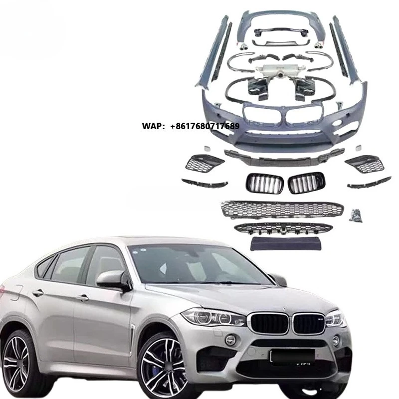 Favorable Price Body Kit for X6 Facelift X6M Car Bumper Front Bumper Rear Bumper Exhaust Pipe