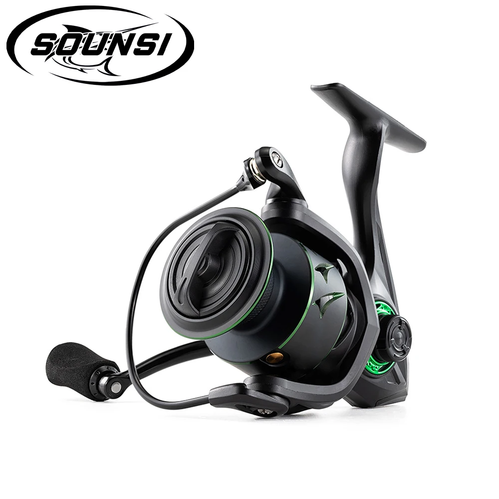 SOUNSI RF Series Spinning Wheels Lure Fishing Reels Smooth Out Of The Line Ultra-Long Throwing Spinning Wheel Fishing Wheels