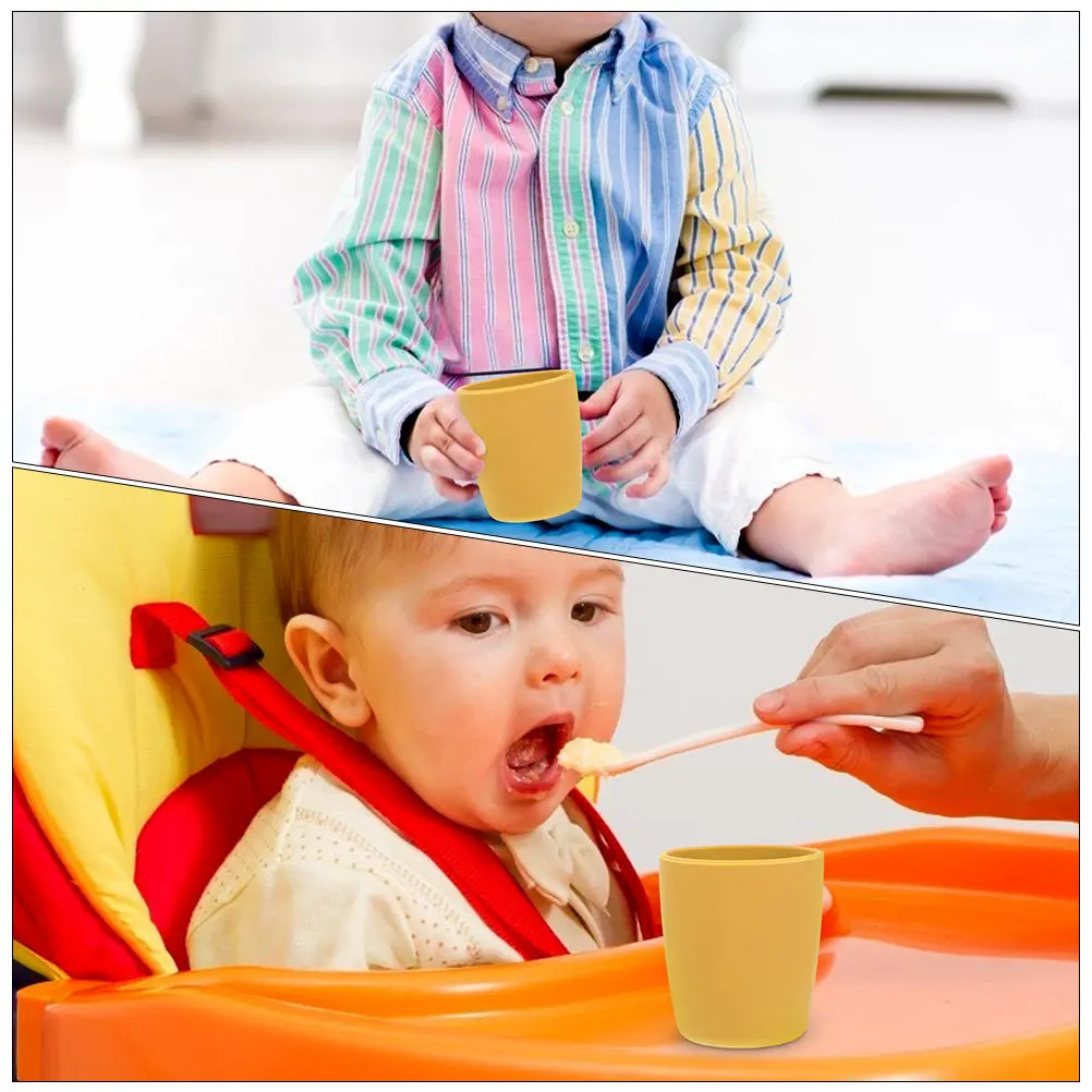 

2Pcs Silicone Baby Cups Premium Food-Grade Soft Training Cups for Toddlers Learning to Drink Milk Water Complementary Food
