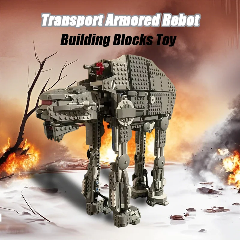 لعبة مكعبات البناء المدرعة، مجموعة ألغاز روبوت النقل، ألعاب لعب الأدوار للأولاد، مجموعة هدايا عيد الميلاد ذاتية الصنع #1