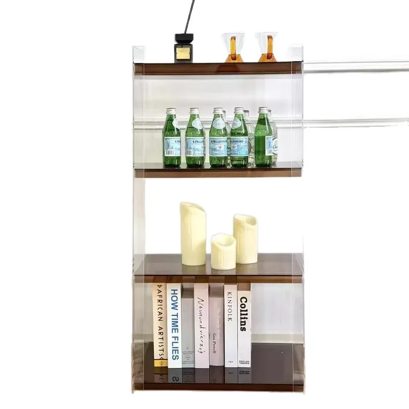 

Acrylic shelves Living room floor-to-ceiling multi-layer display shelves Bathroom storage shelves Children's bookcases