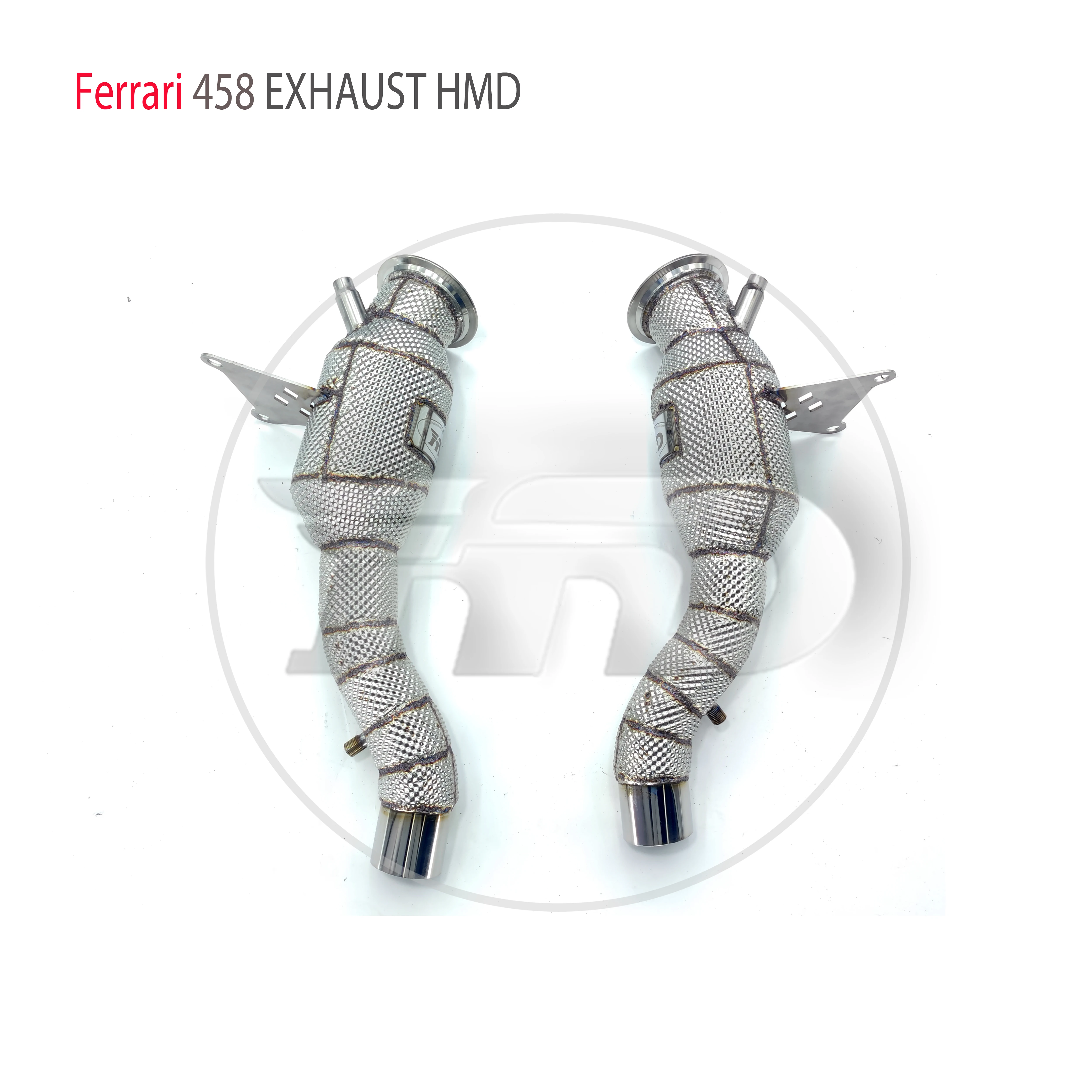 HMD Exhaust System High Flow Performance Downpipe for Ferrari 458 Car Accessories With Catalytic Header Without Cat