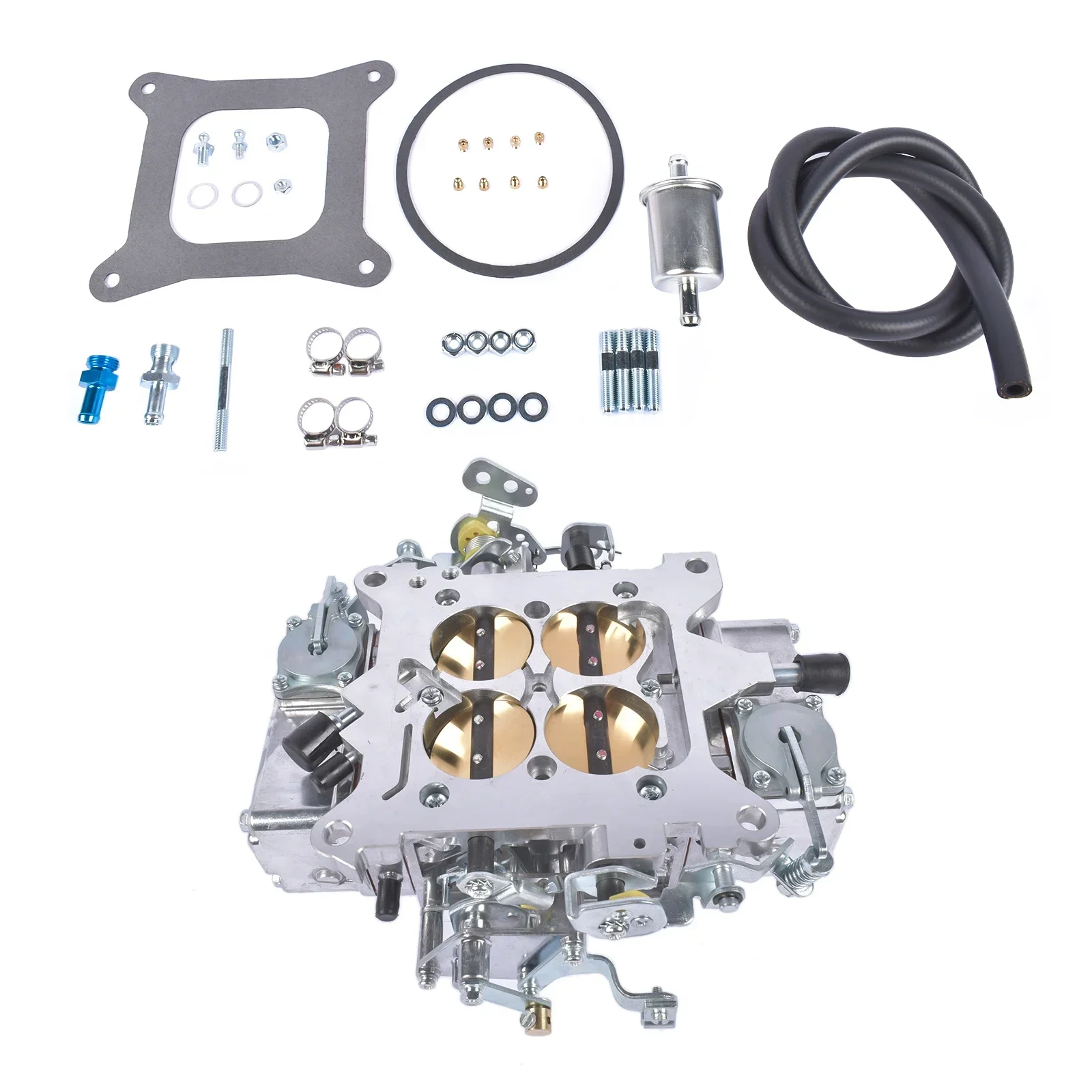 

Глянцевый карбюратор 650CFM с ручным дросселем BR-67277 для литых карбюраторов с ручным дросселем, 4-камерный