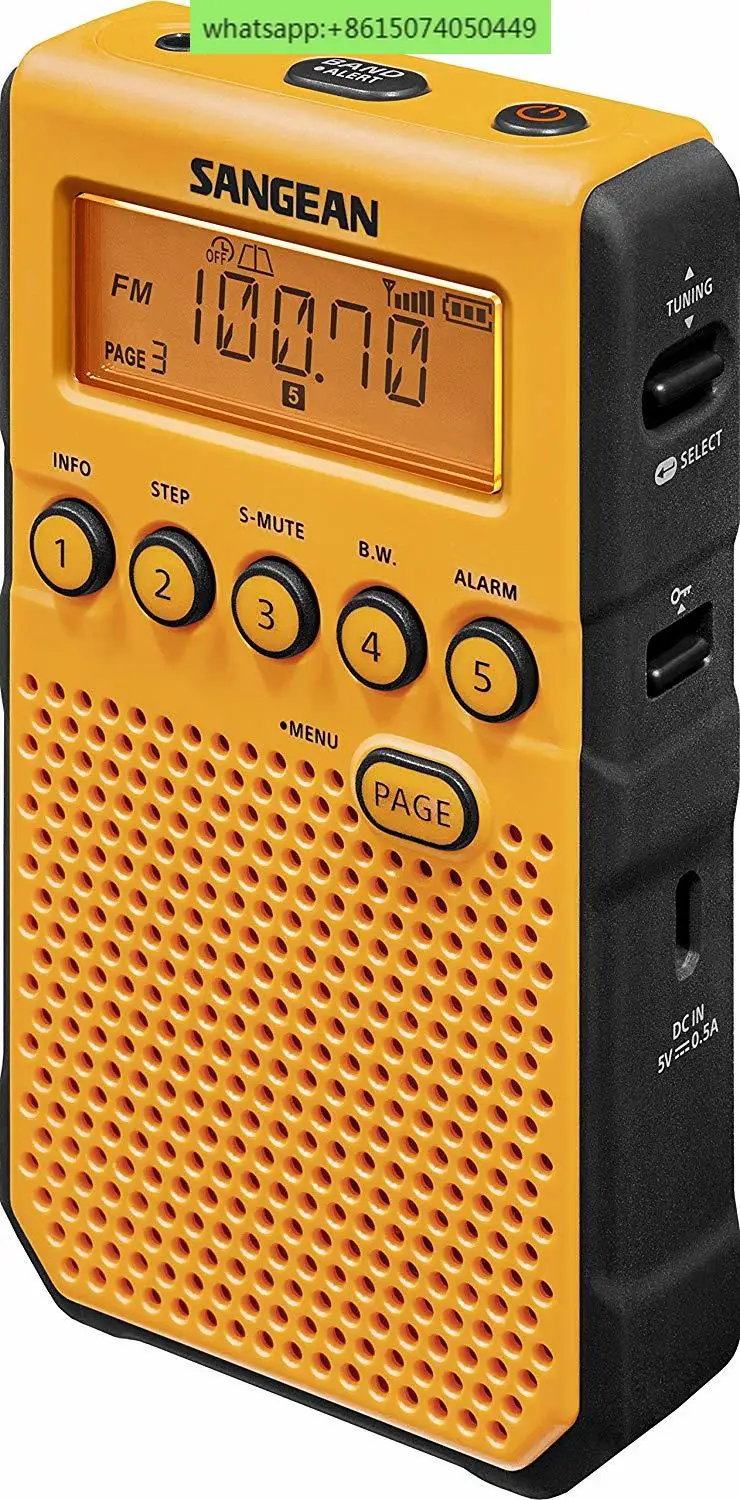 

D-T-800 AM/FM digital radio, weather warning charging