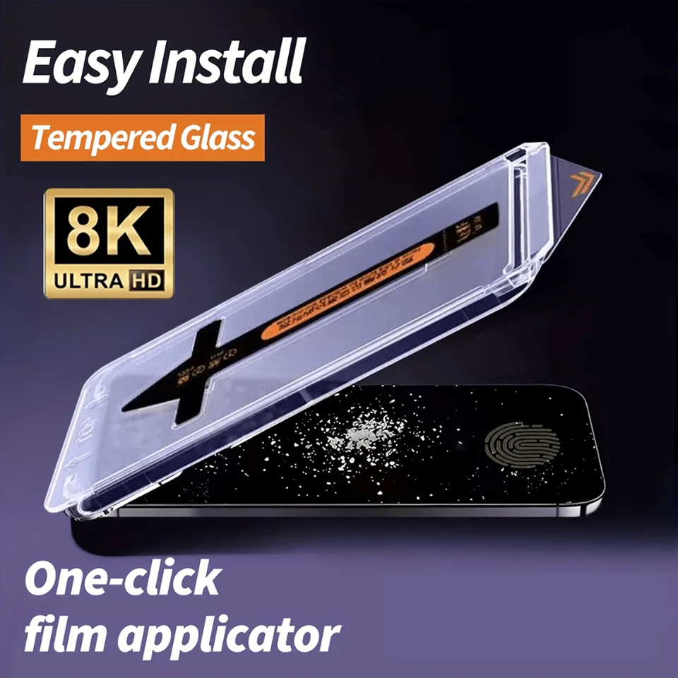 NNBILI 2 Piezas Kit Protector de Pantalla para Samsung Galaxy S26 Ultra S25 S24 S23 S22 S21 Plus Vidrio Templado Instalación en Un Solo Paso 3