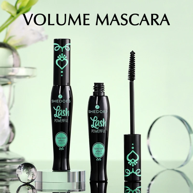 4D Black Mascara Thickening Lengthening Curling Waterproof Fiber Mascara Long Lasting Professional Not Easy Smudged Mascara