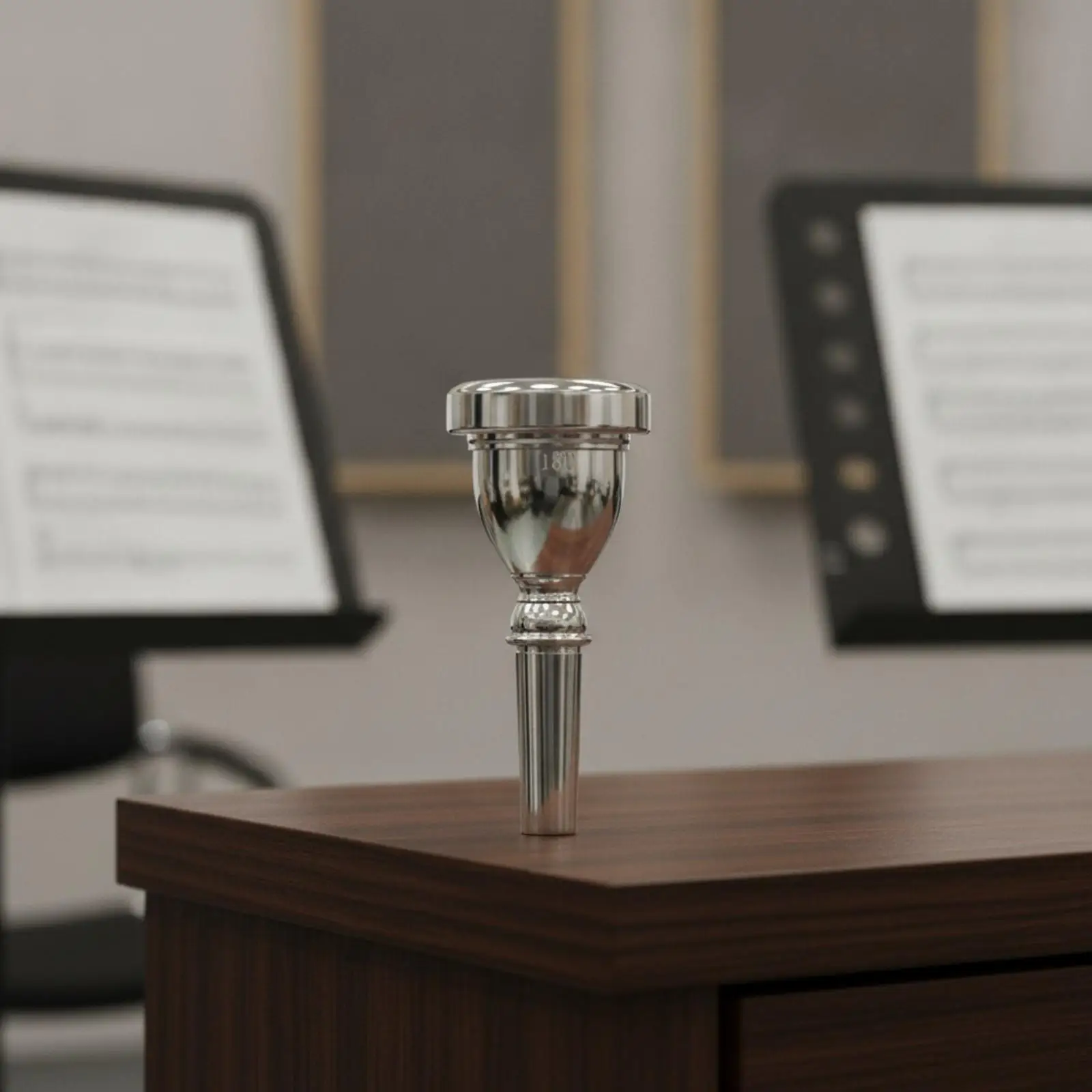 Brass 18C Horn Embouchure Piece Electroplated Finish Comfortable Rim Reliable Fit for Training Rehearsal Performance Use