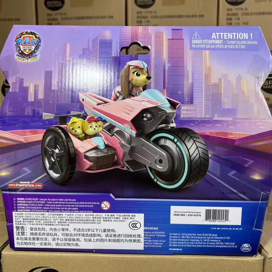 Boîte originale authentique 100% Paw Patrol Paw Patrol Liberty JR. Patrouilles caractéristiques véhicules figurine d'action cadeau d'anniversaire pour enfants