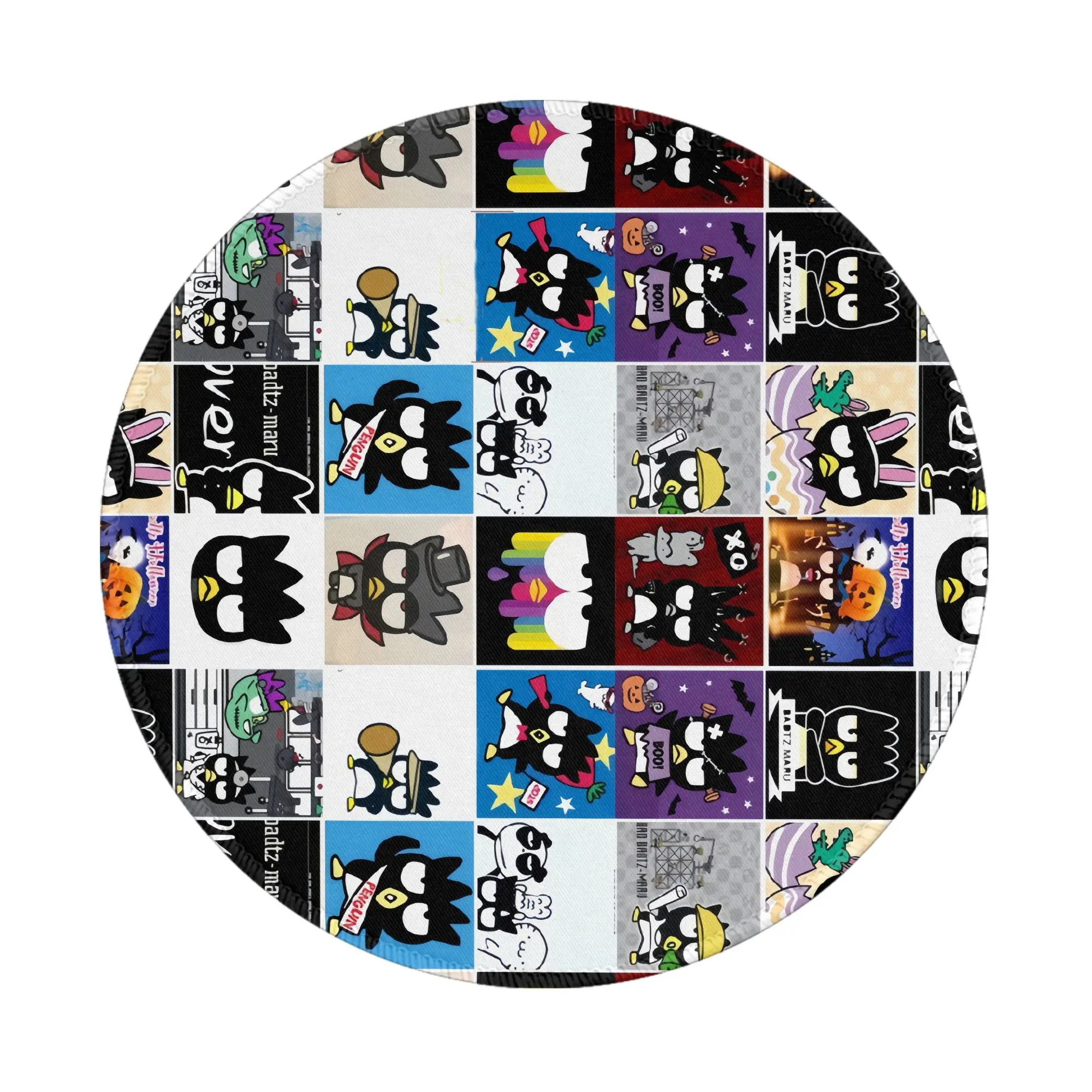 

Badtz Maru 8in Round Mouse Pad Desk Pad Laptop Mouse Mat for Office PC Computer Keyboard Non-Slip Rubber Desk Mat