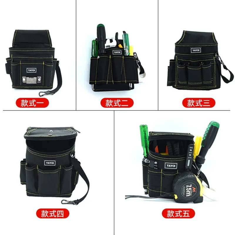 Tool bag Tape Strap Organizer Hammer Pliers Holder Storage Tool Carpenter Electrician Clip Pouch Bag On Belt Work