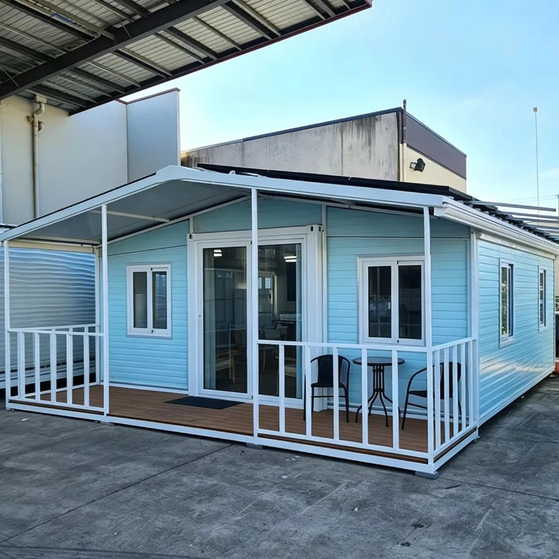 20Ft 40Ft Expandable Container House, Two Bedroom Luxury Portable Home for Supermarket & Living Room Use