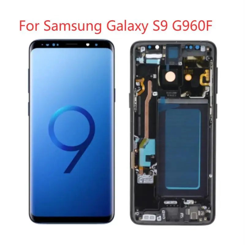 

Оригинальный AMOLED SM-G960F/DS SM-G965F/DS для Samsung Galaxy S9/S9 Plus, ЖК-дисплей с рамкой, сенсорная панель, детали в сборе