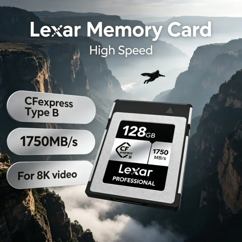 Lexar CFexpress Type B Memory Card Storage Card Read 1750MB/s 128GB 256GB CF express Type B Card 512GB For 8K RAW Video