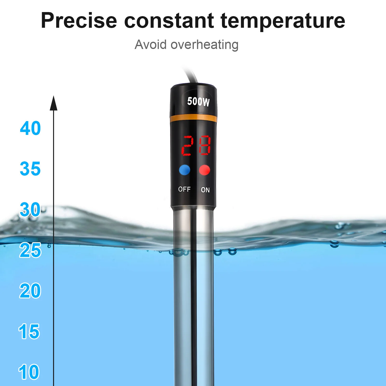 

Betta Tank Heater Fish Heaters Heating Rod Water Aquarium Supplies Submersible for