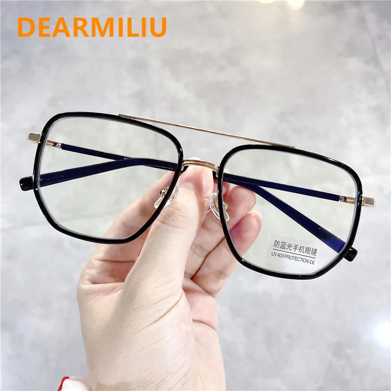 

DEARMILIU 2022 NEW Transparent Computer Glasses Frame Women Men Anti Blue Light Eyewear Blocking Glasses Spectacle Eyeglass 2070