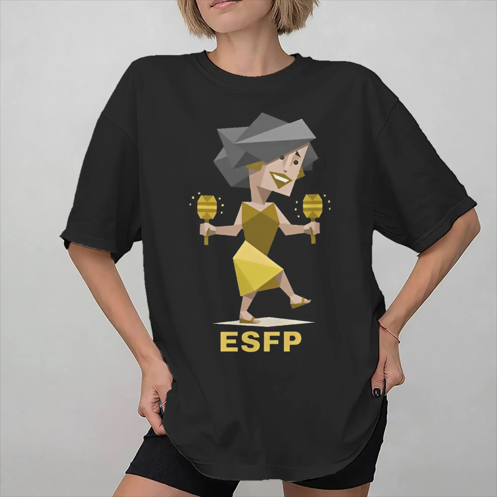Men Women Printed ESFP mbti myers-briggs peronality  Tee T Shirt 100% Cotton MBTI 16 Personalities  T-shirts Clothes