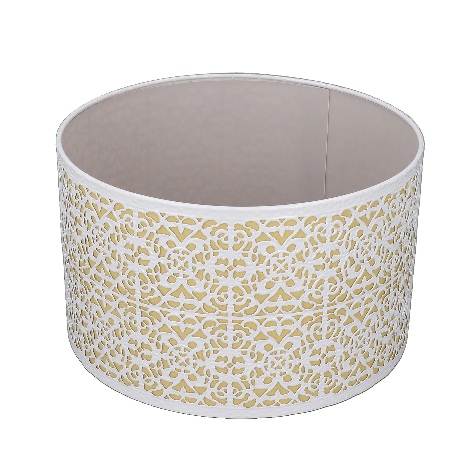 E27 Lamp Shade Strong Light Transmittance Metal Anticorrosive Paint Coating Filters Strong Light Hollow Lamp Shade for Bedroom