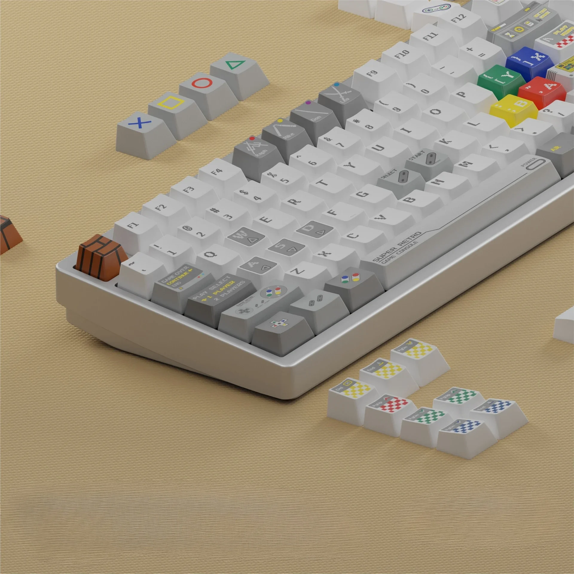 Game theme pbt five-sided sublimation keycap original height opaque adaptation 61/68/84/8