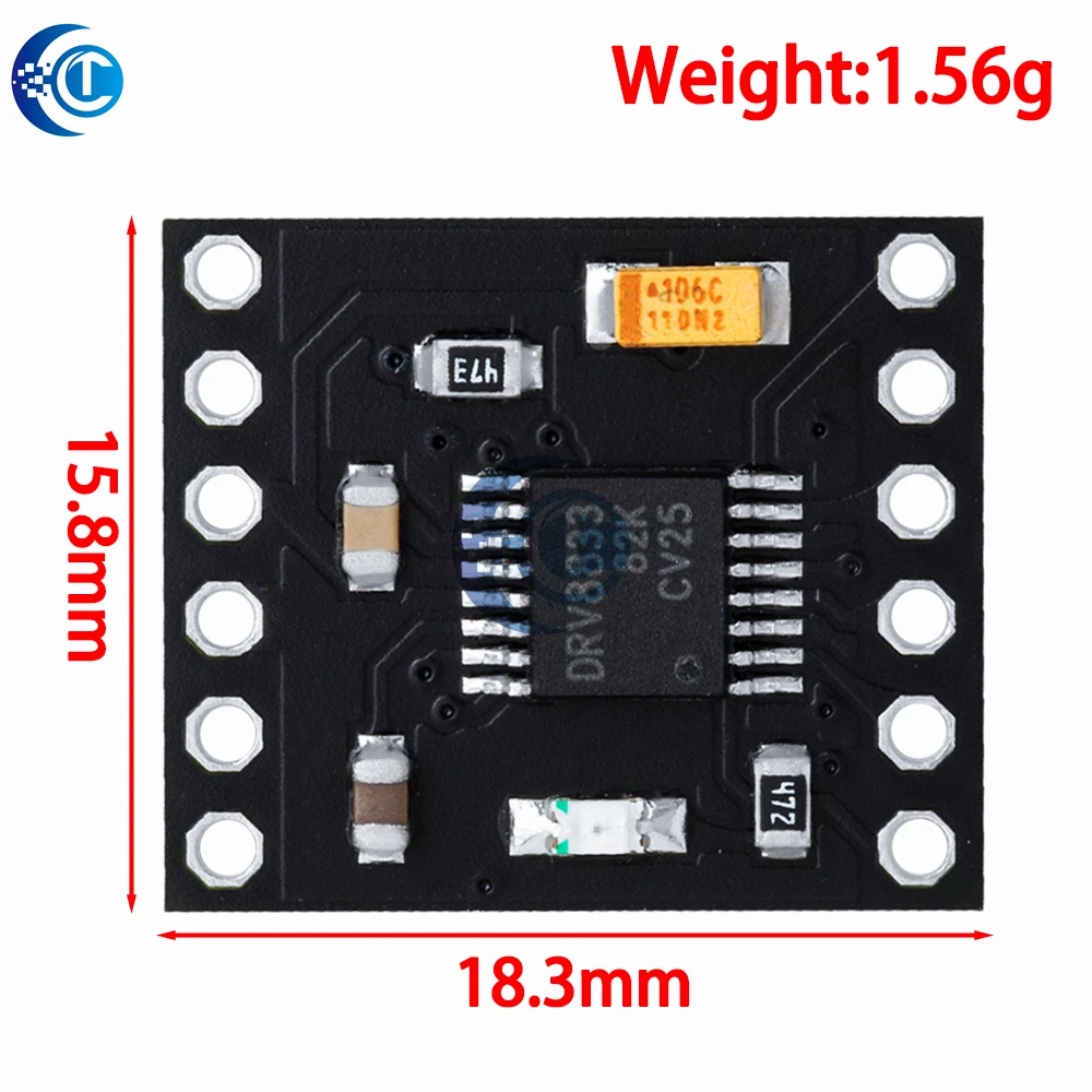 1PCS  DRV8833 2Channel DC Motor Driver Module Board 1.5A 3V-10V