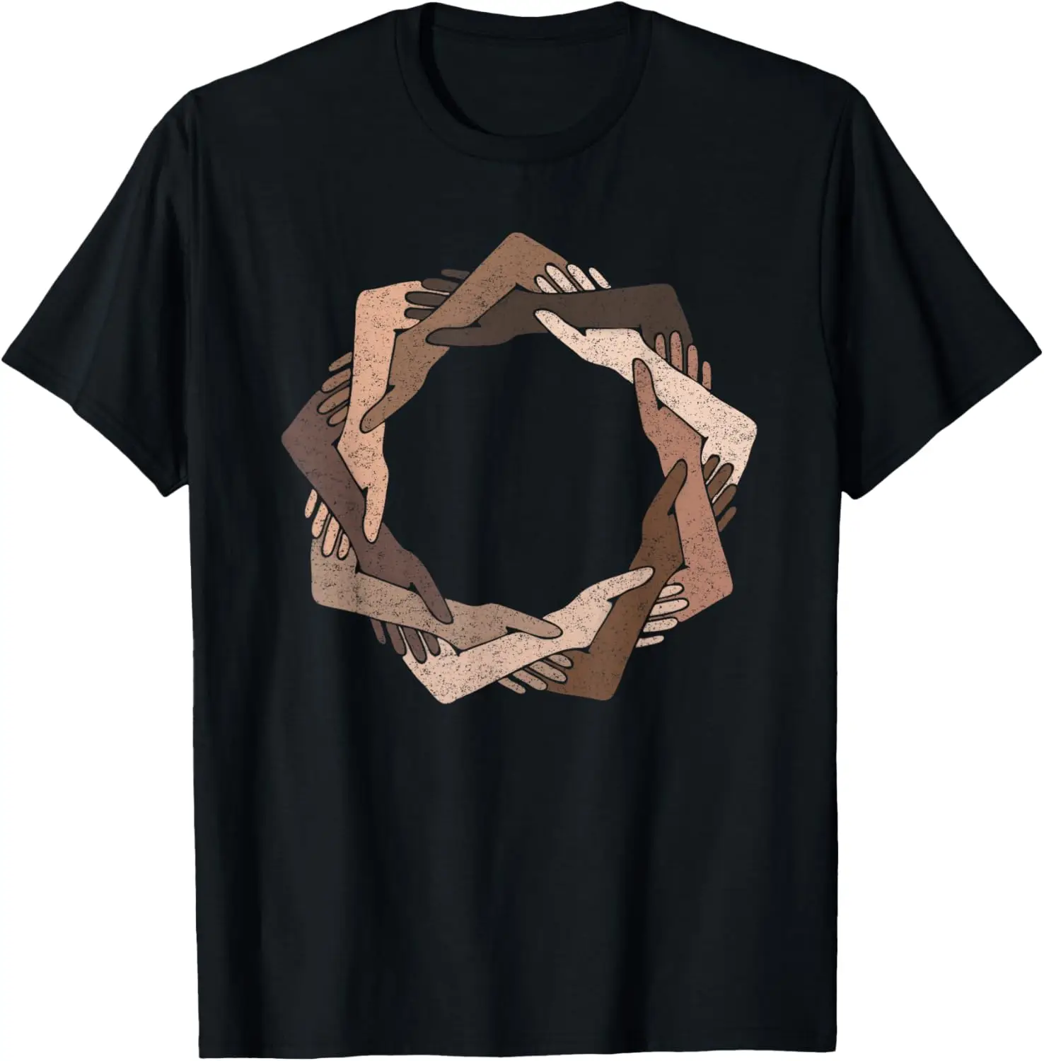 

We Are One Human Family Nine Pointed Star - Baha'i Clothing T-Shirt