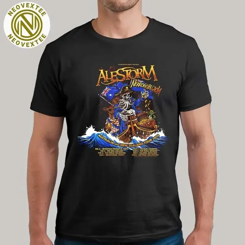 Alestorm And Nekrogoblikon Australia New Zealand Tour 2025 T Shirt