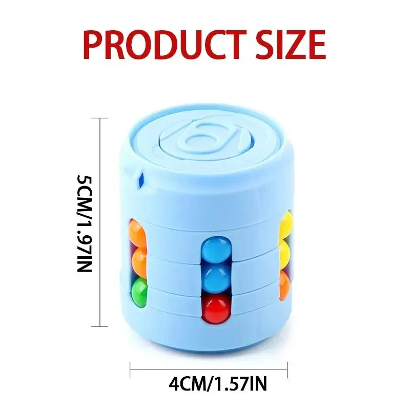 Functions Fidget Spinner Magic Colorful Beans Finger Spinning Relieves Stress Decompression Tool For Children And Adult