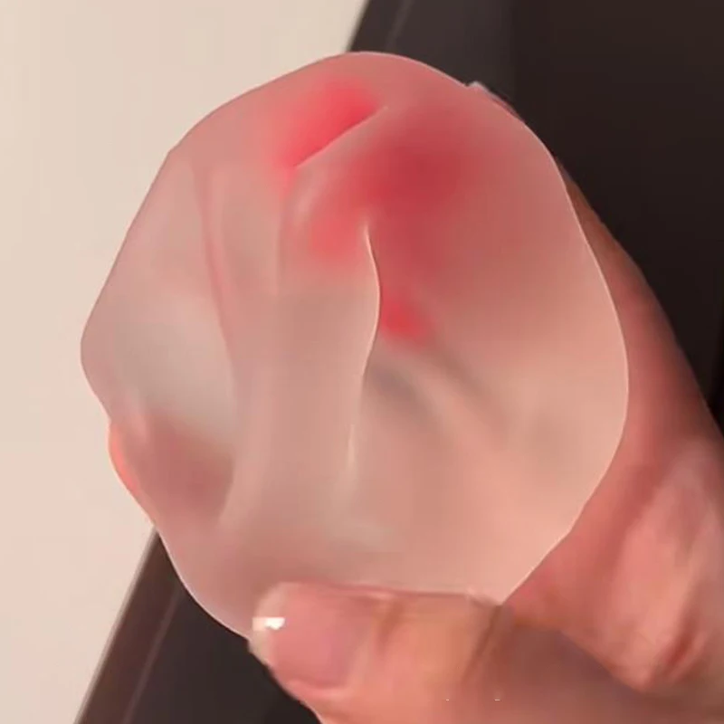 1 pieza para aliviar el estrés y ventilar, accesorios de ira, Mochi de fresa, juguetes para apretar, juguete para aliviar el estrés de rebote lento para amigos