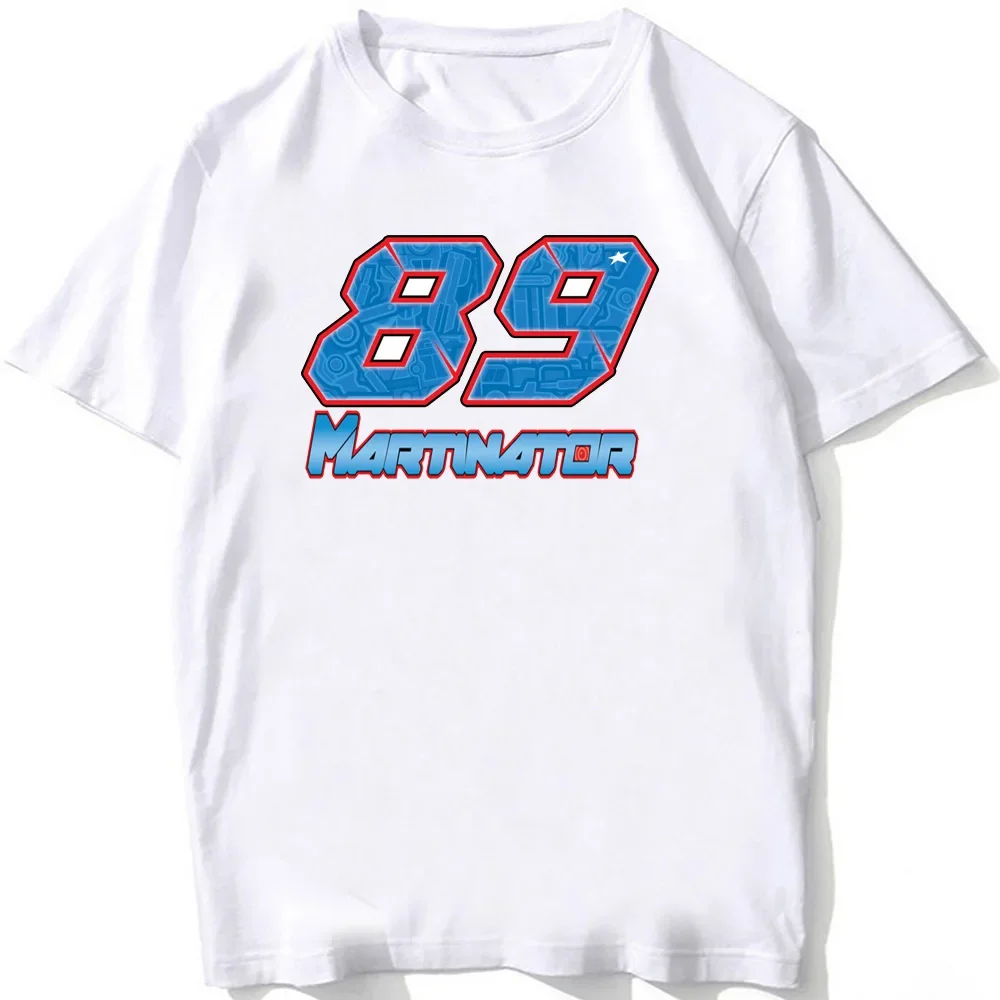 Jorge Martin Martinator 89 GP Race T-Shirt Summer Men Short Sleeve Hip Hop Sport Boy Casual Tees Cool Man Riding White Tops