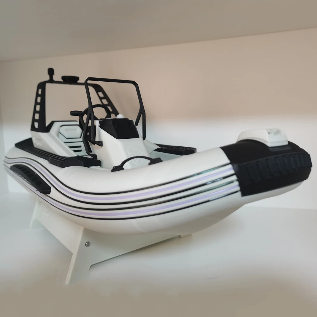 RC Boat 53.5cm Jet Propulsion Remote Controlled Ships Full Body 3D Printing RC Schiffe Kit Ship Toy Boy Toys