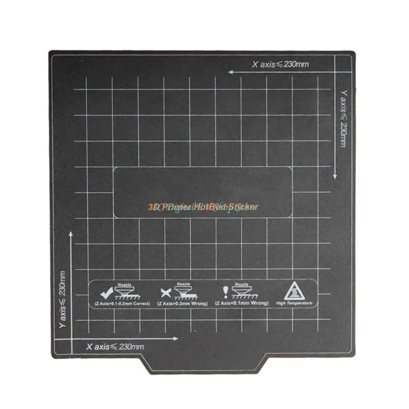 E74D Heat Bed Sticker Base Flexible Plate for 3D Printer 180/ 310/ 235 mm