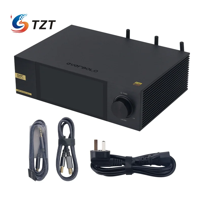 

TZT EVERSOLO DMP-A6 Master Edition Gen2 Hi-Fi аудиоплеер Часы со сверхнизким разрешением ЦАП Потоковое мультимедиа с ручкой эффектов RGB