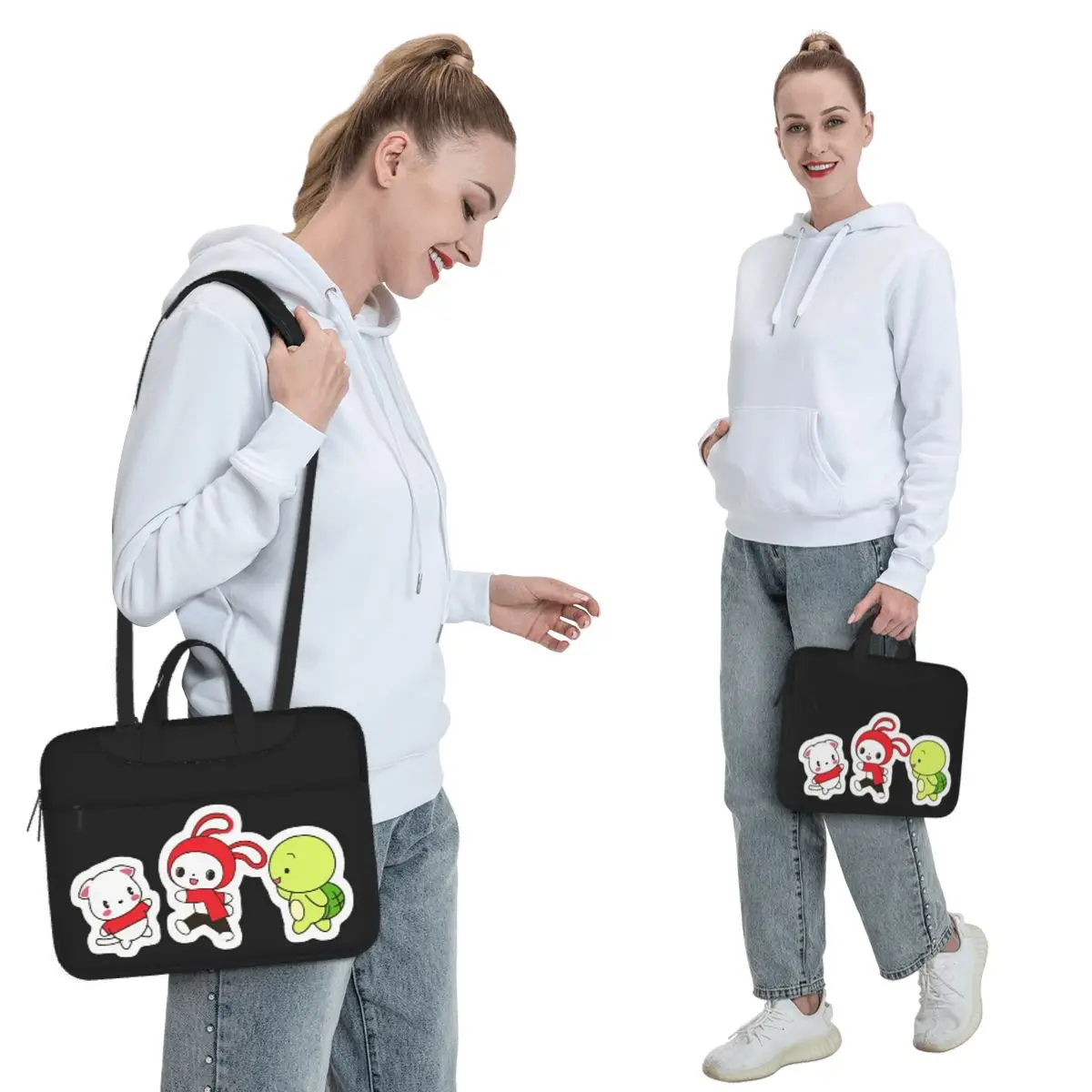 Jj Mikey Maizen Crossbody Laptop Bag Case Computer Bag 13 14 15.6 Inch Notebook Pouch for Macbook Pro Lenovo