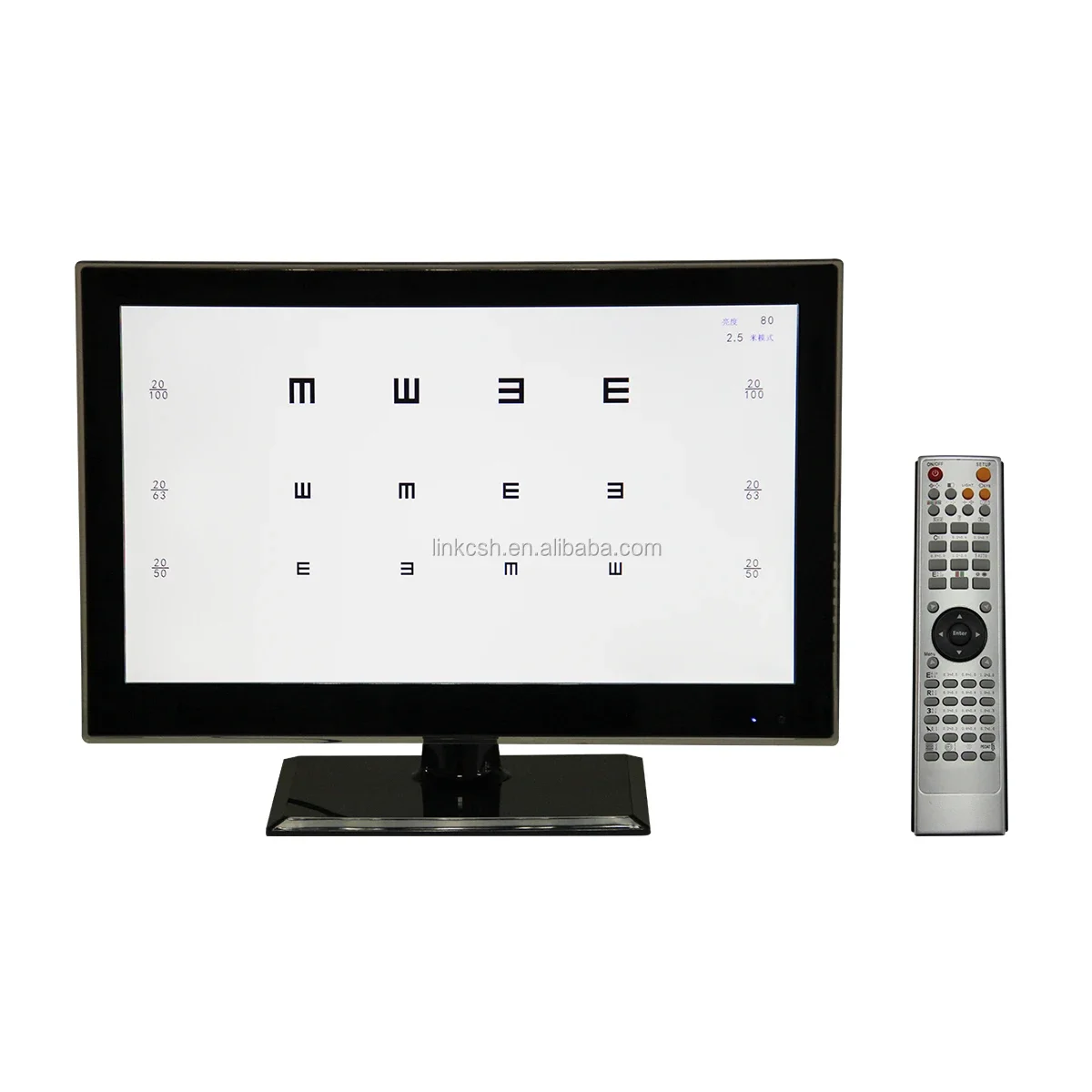 New Type Eye Test Chart 21.5 inch LED Backlit Screen Remote Control LED Vision Chart