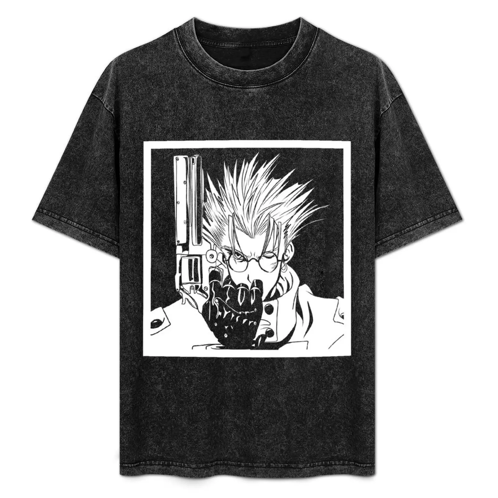 

Футболка VASH THE STAMPEDE, однотонная футболка больших размеров