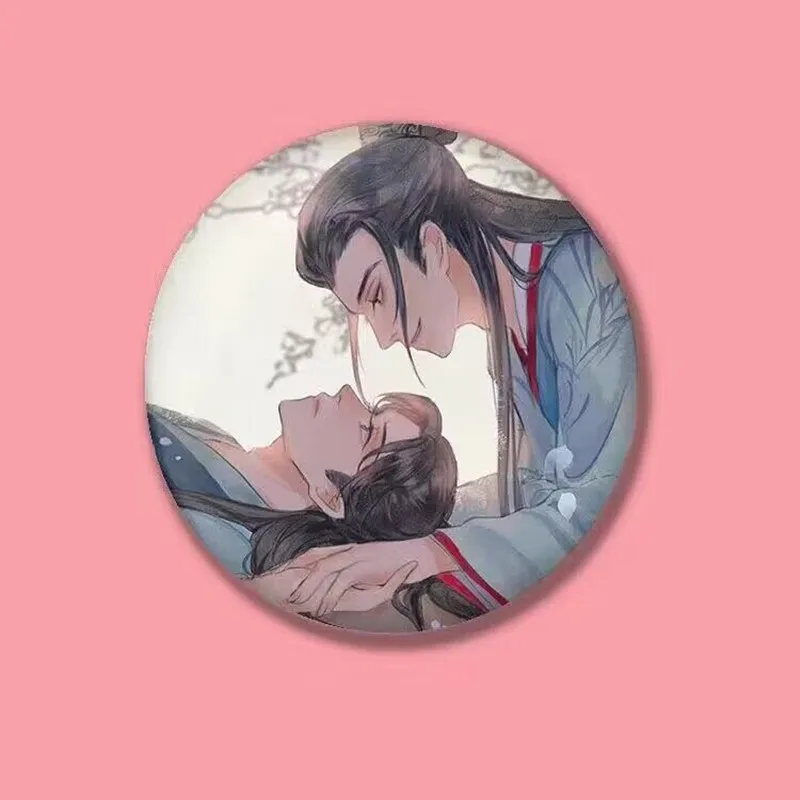 Shan er ling neue Anime Abzeichen Ehren wort wen Kexing Zhou Zishu Cartoon Metall Brosche Männer Frauen Anstecknadeln Schmuck Zubehör