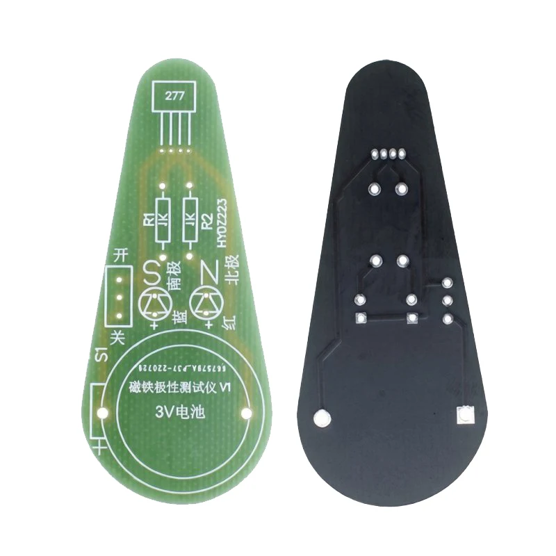 DIY Magnet Polarity Tester Unassembled Kit Magnetic N/S Pole Detector Electronic Soldering Practice Parts With PCB Board