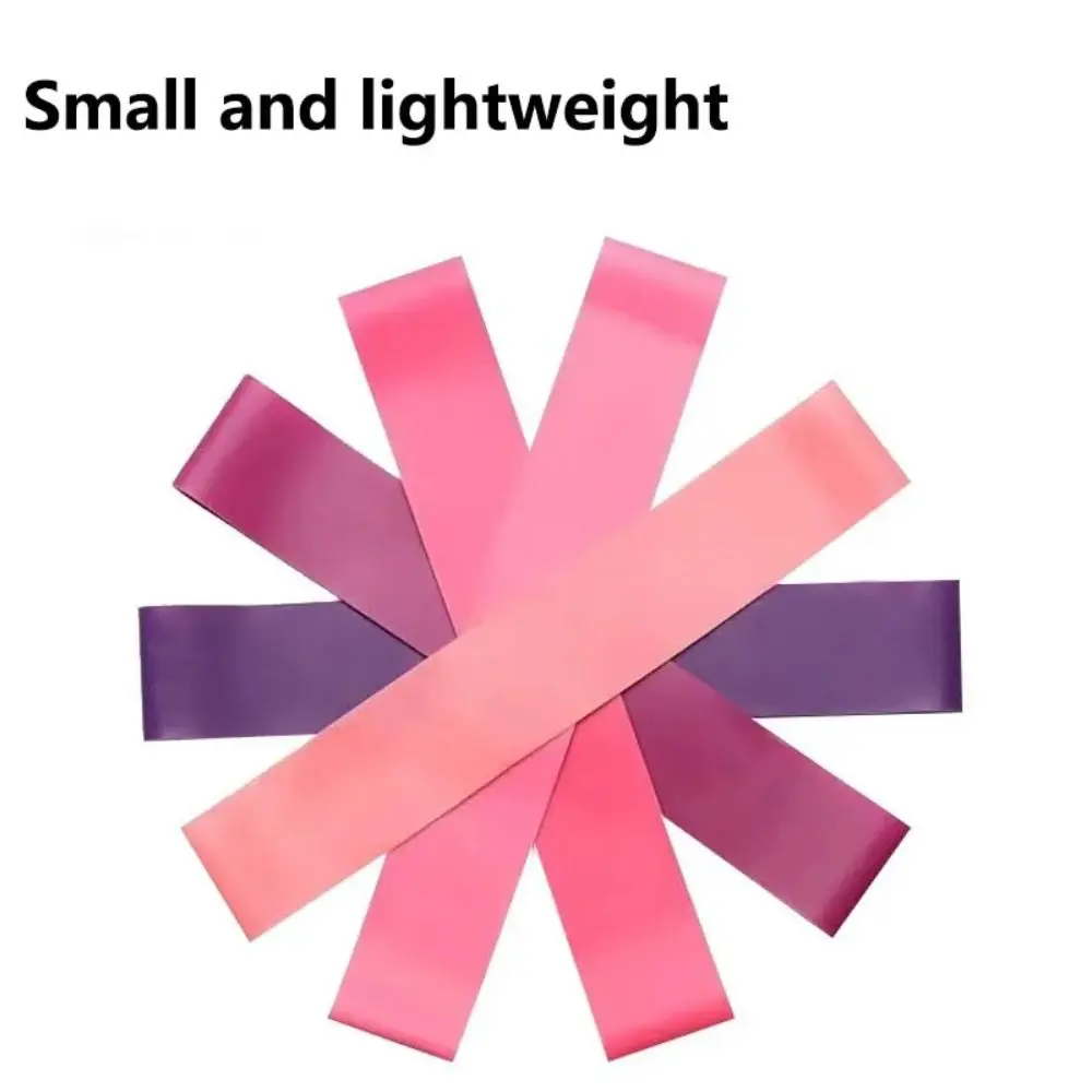 5 Tingkat Ketahanan Tali Latihan Elastis TPE Tebal Pilates Flexbands Yoga Pembentuk Tubuh Resistance Band untuk Bokong dan Kaki