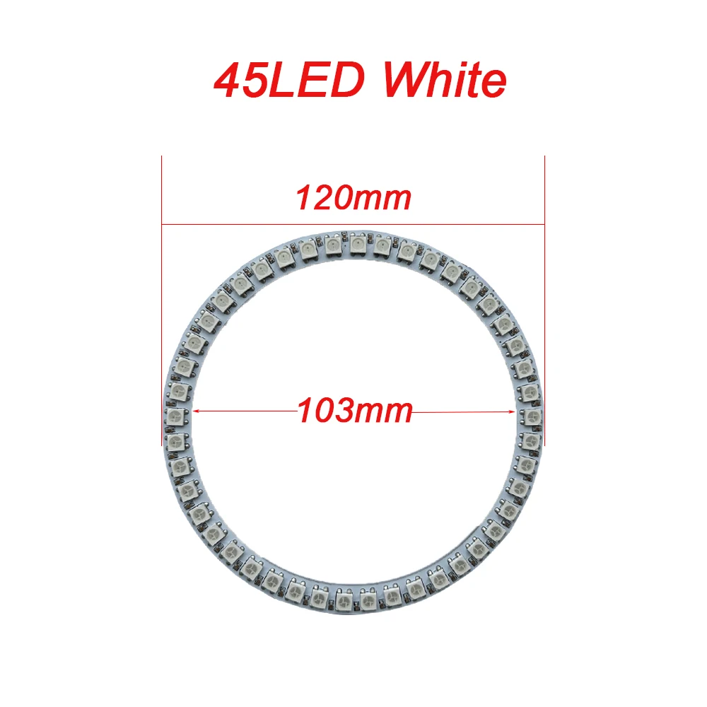 WS2812B Adressierbarer LED-Pixelring 8 bis 241 LEDs WS2812 5050 RGB-LED-Diodenring Farb-IC Integrierte LED – Detail 4