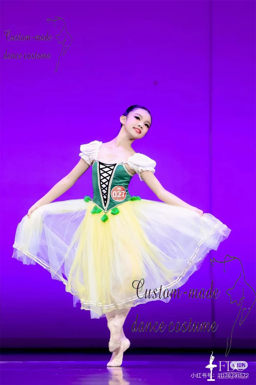 Carmen Variations Ballet Dress Children's Customized Performance Dress  Professional Short Skirt Puff Skirt Adult Ballet Pe